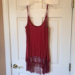 Freshman Red and White Tank Top